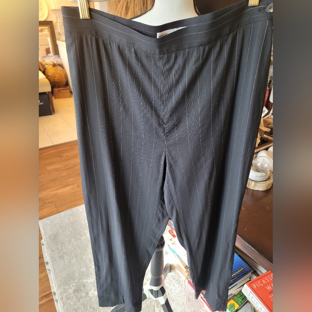 Dolce & Gabbana Charcoal Pinstripe Trousers
